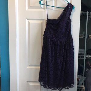 Tevolio purple lace formal/bridesmaid/party dress